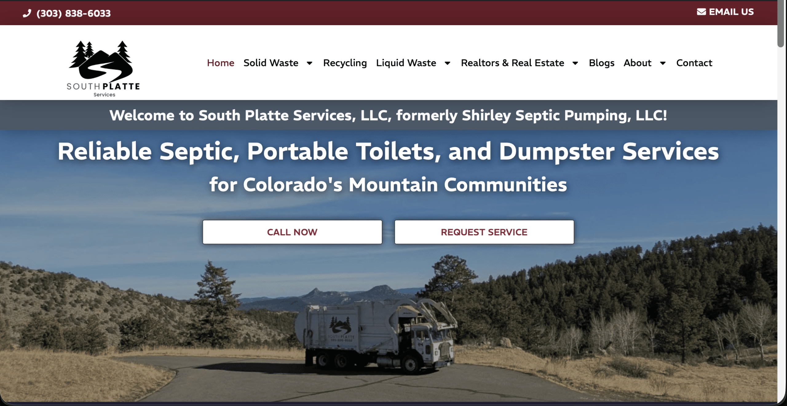 South Platte Services Launches New Website and Rolls Out Newly Branded Equipment Across Colorado Foothills – Press Release