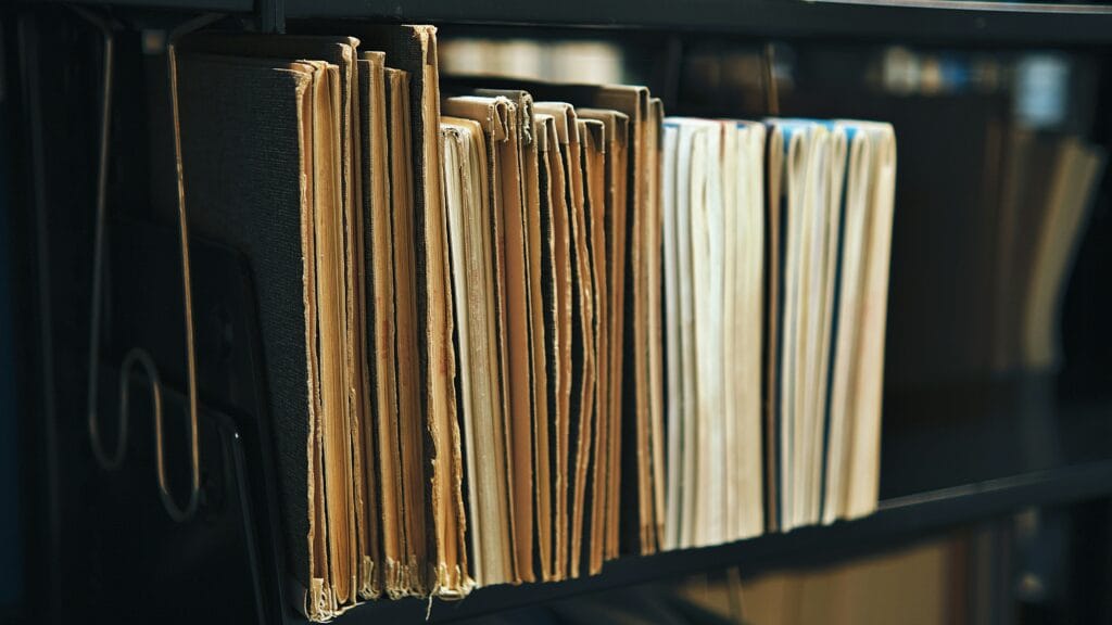 An image of documents and records.